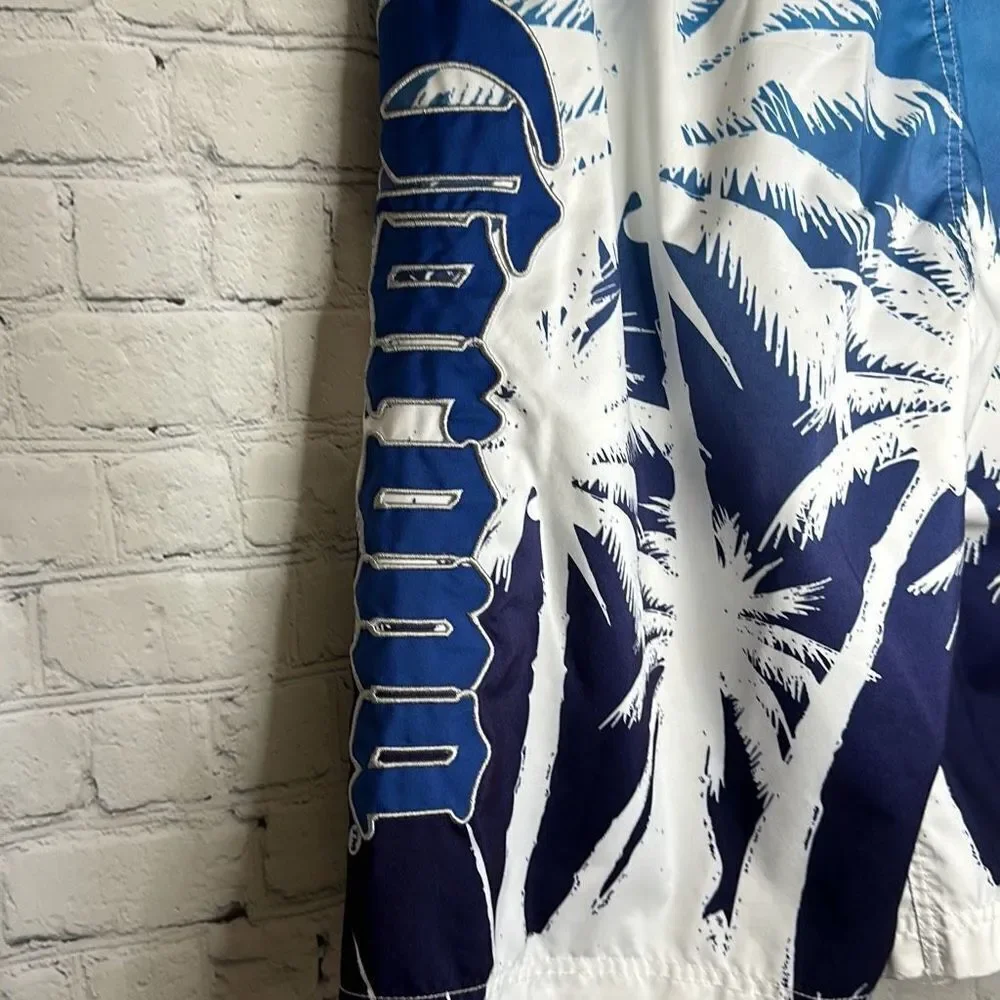 Corona Mens Blue White Swim Trunks Board Shorts Swimwear‎ size XL